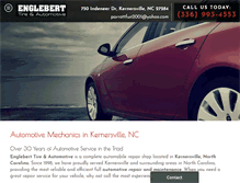 Tablet Screenshot of engleberttireandautomotive.com